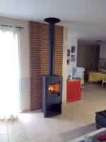 Notre zone d'activité pour ce service Installation de poêles à granulés double combustion en fonte avec habillage en pierre ollaire et quartz