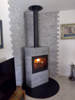Notre zone d'activité pour ce service Création de conduits pour poêles à bois double combustion avec habillage en acier et vitre autonettoyante